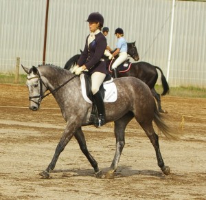Local rider, Bianca Craddock competing in the open section